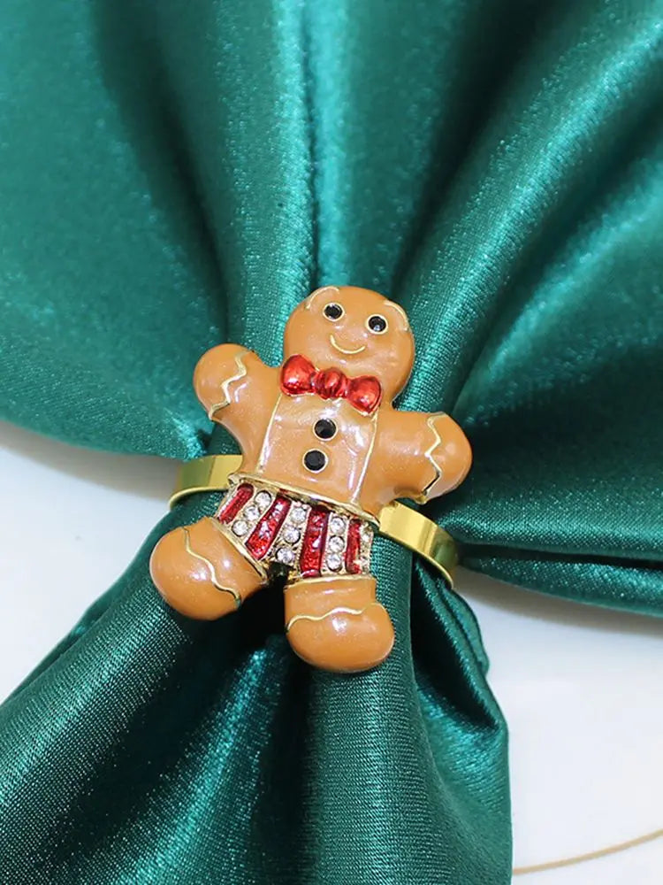 6 Kerstservettenringen met Dennenappels - Perfect