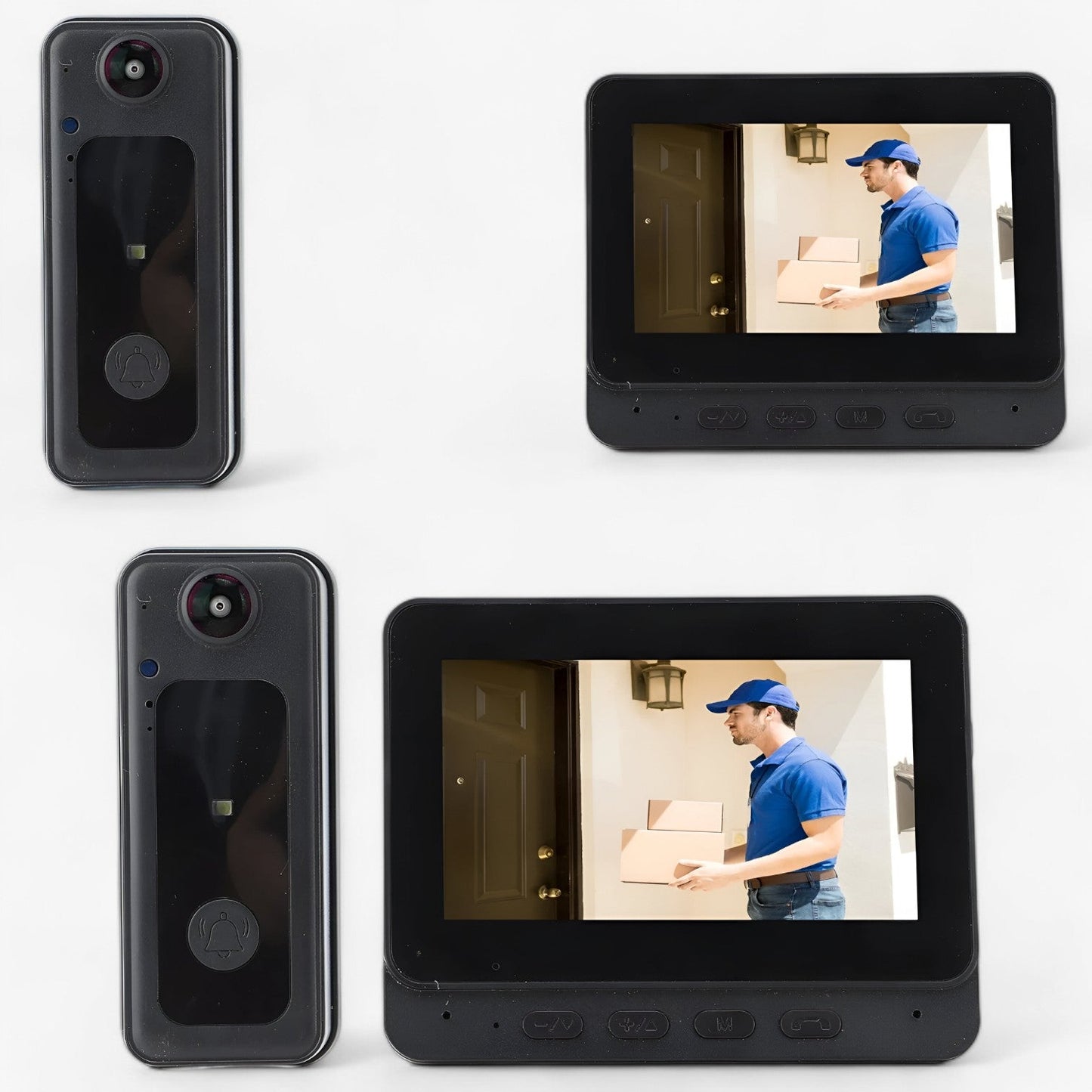 Draadloze Videodeurbel met 8MP en Groothoeklens Zwart