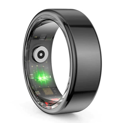 TitanRing Vital - Slimme Gezondheidsring van Titanium met Hartslag- en Slaapmonitor