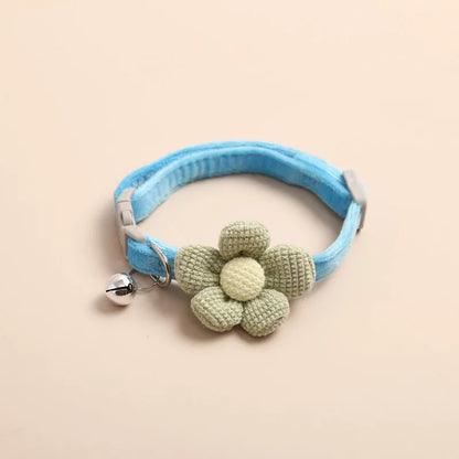 Verstelbare Kattenhalsband Bloem - Roze