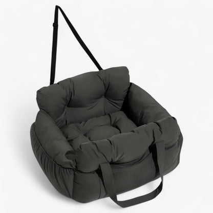 Honden Auto Mand Blauw-Wit Gestreepte Heren - Luxe & Comfortabele Autostoel voor Honden