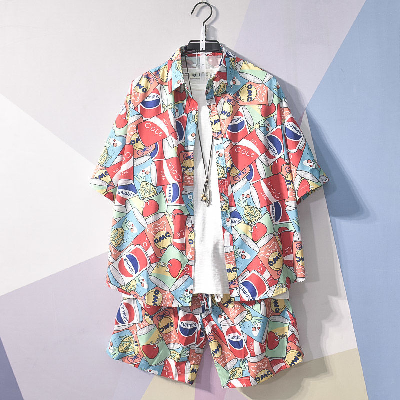 Sammy Jackson™ Kris Kleurrijke Combiset | Een vrolijke herenset in Hawaii stijl