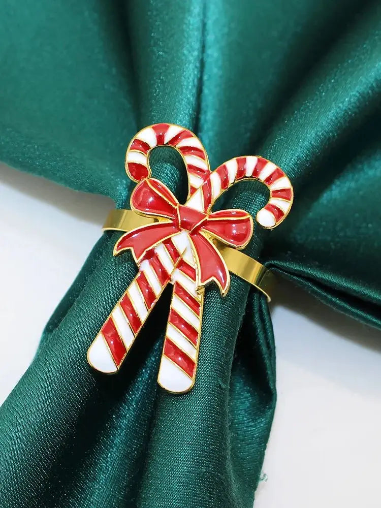 6 Kerstservettenringen met Dennenappels - Perfect