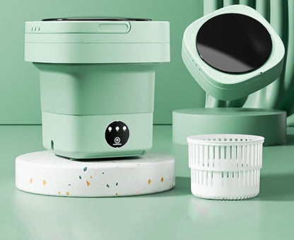 FoldaWash - De Handige Opvouwbare Mini Wasmachine met Droger - Groen