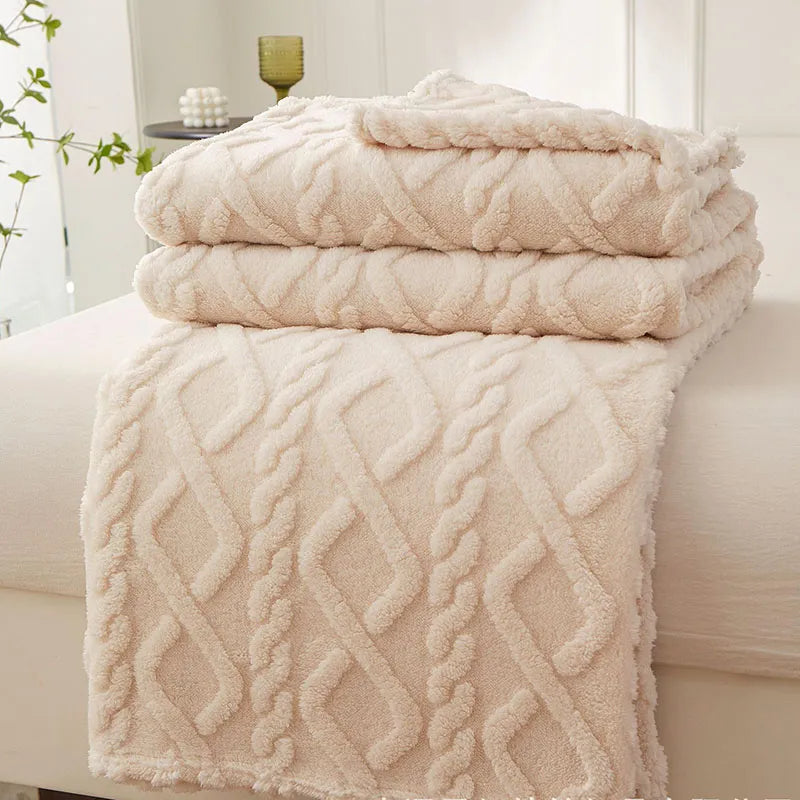 FleeceBlanket - Warme Deken van Reistextiel Fleece - Grijs