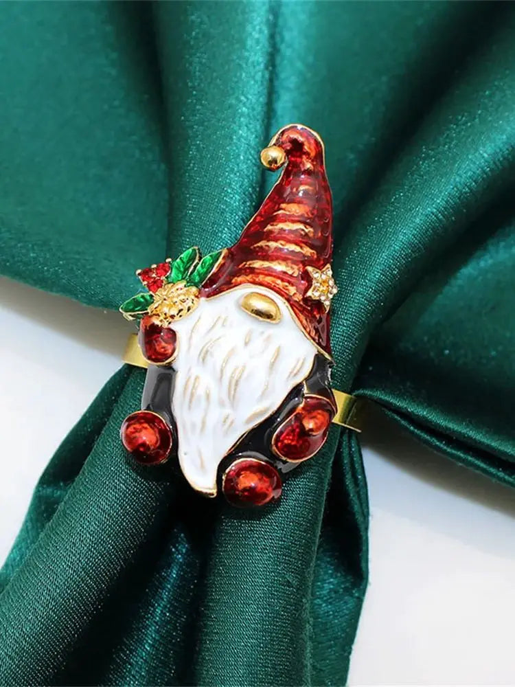 6 Kerstservettenringen met Dennenappels - Perfect