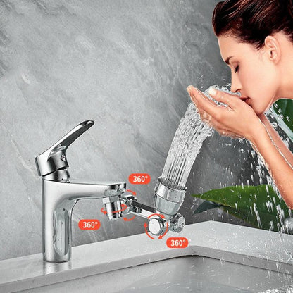 360° Draaibare Kraan Pro - Flexibele Wateruitloop Gootsteen - RVS