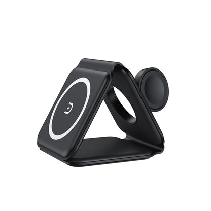 3-in-1 Draadloze Oplader - Eén Oplader voor Je Smartphone, Smart Watch en Oordopjes - Wit