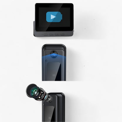 Draadloze Videodeurbel met 8MP en Groothoeklens Zwart
