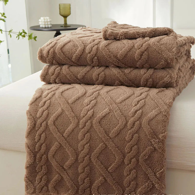FleeceBlanket - Warme Deken van Reistextiel Fleece - Grijs