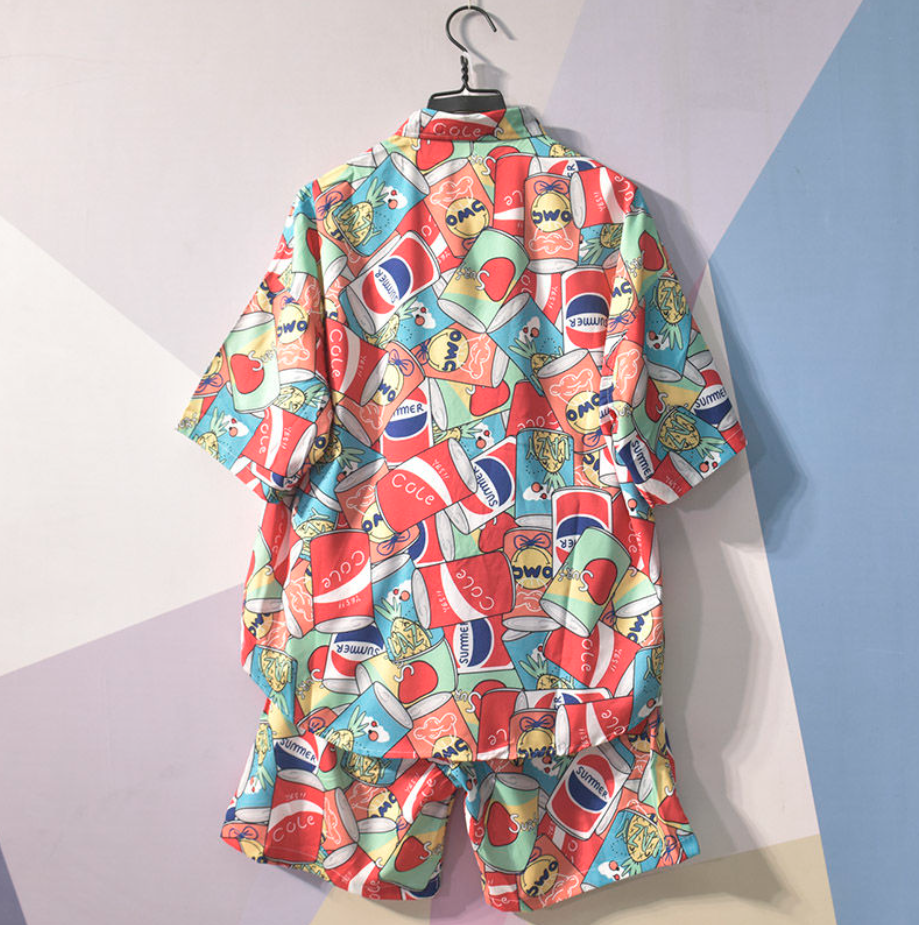 Sammy Jackson™ Kris Kleurrijke Combiset | Een vrolijke herenset in Hawaii stijl