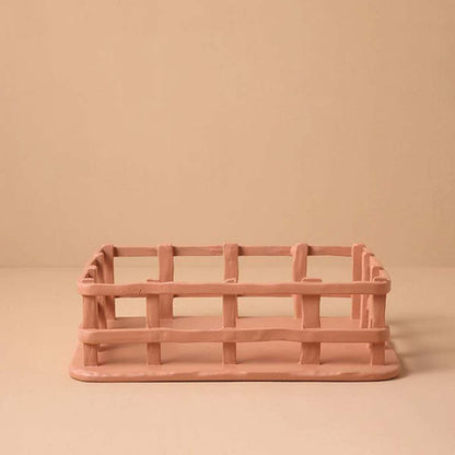 Artistieke Resin Fruitschaal met Elegant Ontwerp - Wit