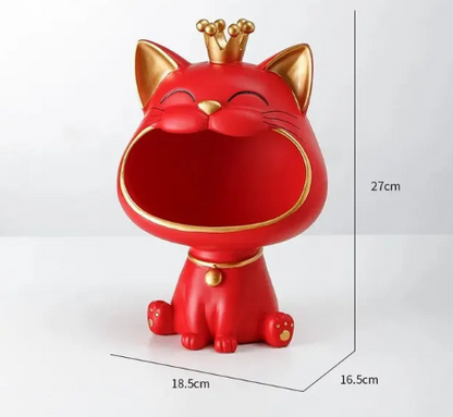 Gelukskat Decoratie - Japanse Feng Shui Winkende Kat - Keramiek
