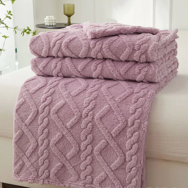 FleeceBlanket - Warme Deken van Reistextiel Fleece - Grijs