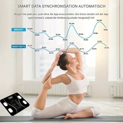 SmartScale Pro - Slimme Weegschaal – Digitale Lichaamsanalyse met App-Synchronisatie
