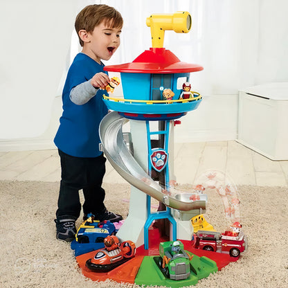 Speeltoren met Glijbaan en Auto’s – Interactieve Speelset met Voertuigen en Figuren
