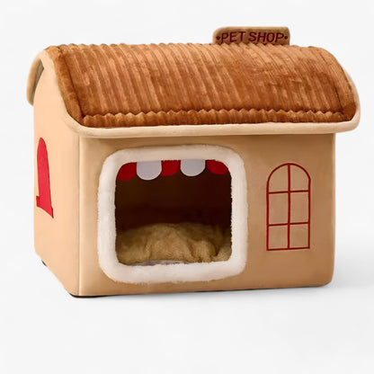 Vouwbaar Kattenhuis voor Buiten met Comfort - Grijs
