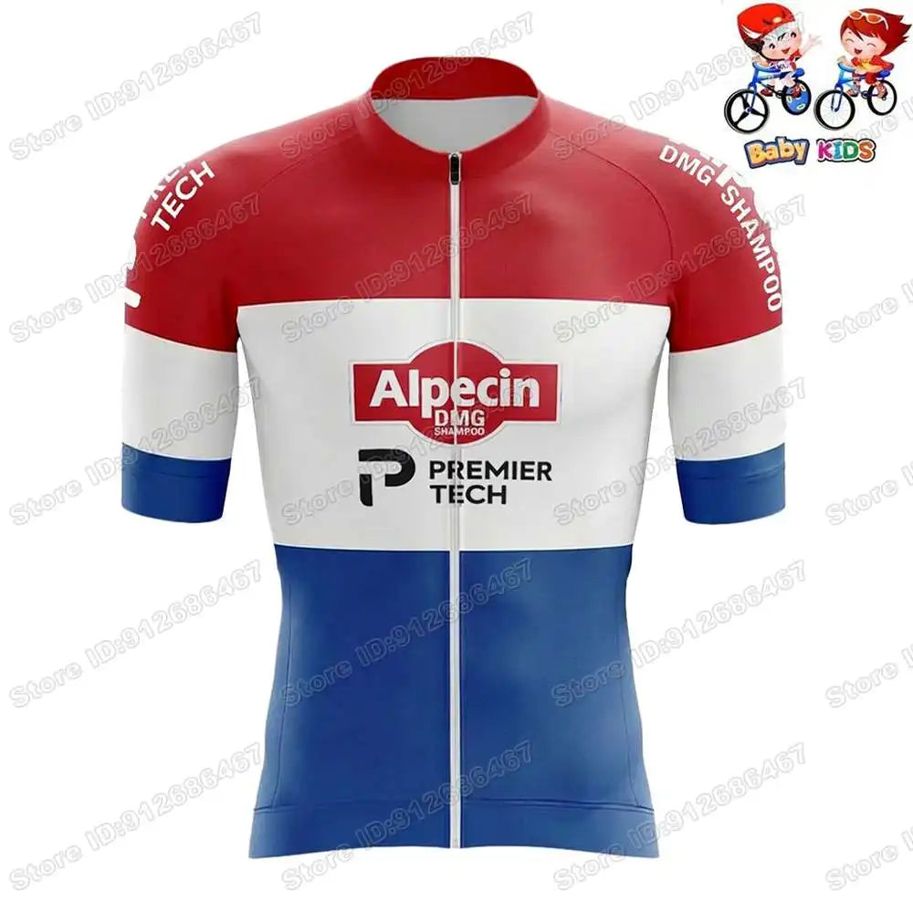Wielerset Kinderen – Ademend fietsshirt met broek voor sportieve ritten