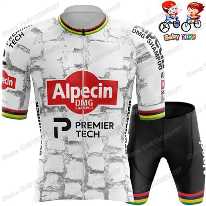 Wielerset Kinderen – Ademend fietsshirt met broek voor sportieve ritten