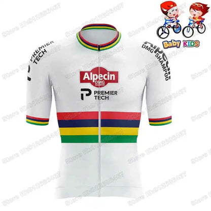 Wielerset Kinderen – Ademend fietsshirt met broek voor sportieve ritten