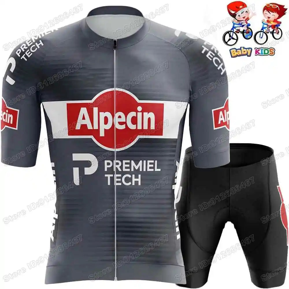Wielerset Kinderen – Ademend fietsshirt met broek voor sportieve ritten