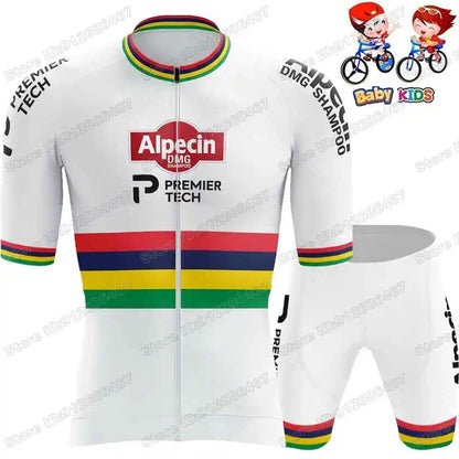 Wielerset Kinderen – Ademend fietsshirt met broek voor sportieve ritten