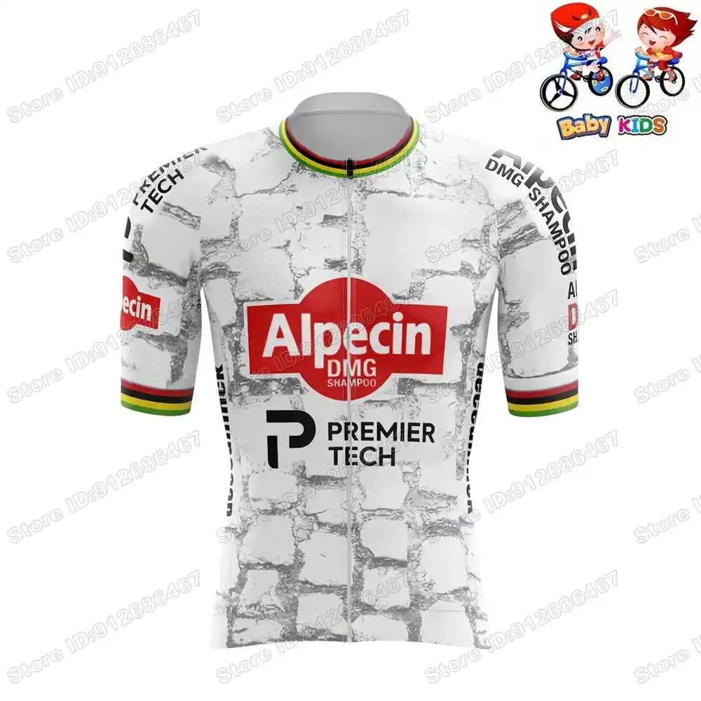 Wielerset Kinderen – Ademend fietsshirt met broek voor sportieve ritten