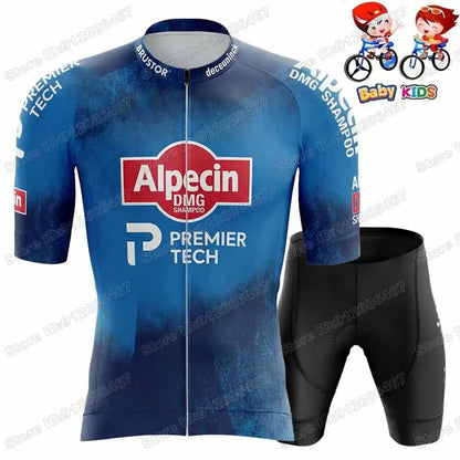 Wielerset Kinderen – Ademend fietsshirt met broek voor sportieve ritten
