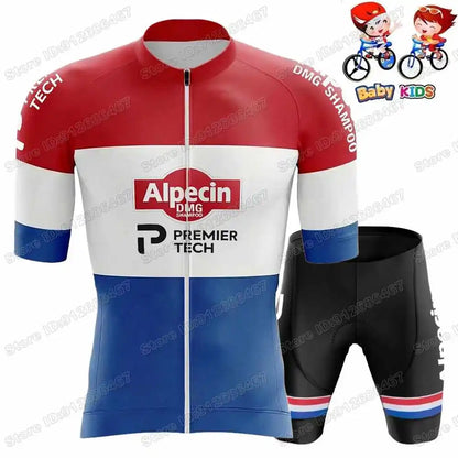 Wielerset Kinderen – Ademend fietsshirt met broek voor sportieve ritten