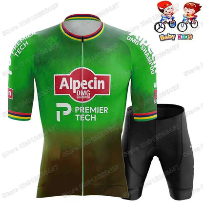 Wielerset Kinderen – Ademend fietsshirt met broek voor sportieve ritten