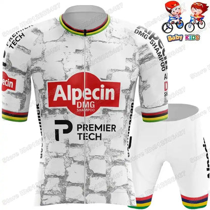 Wielerset Kinderen – Ademend fietsshirt met broek voor sportieve ritten