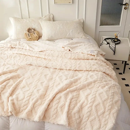FleeceBlanket - Warme Deken van Reistextiel Fleece - Grijs