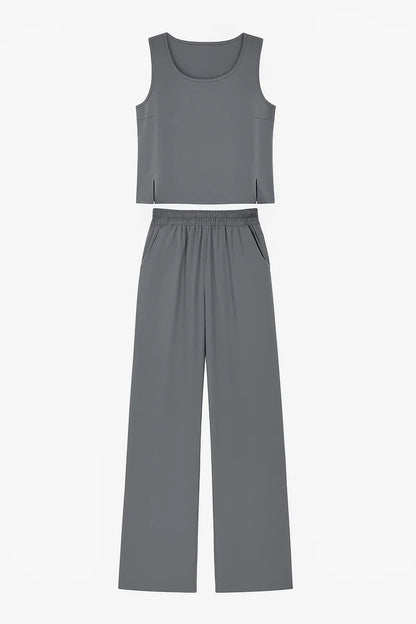 Vrouwen Boho Twee Delige Set - Khaki