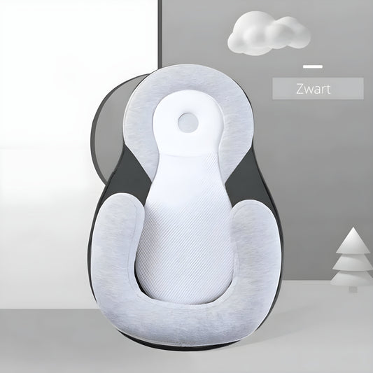 BabyEase Ergonomisch Kussen – Voorkomt Plat Hoofdje (0–6 Mnd)