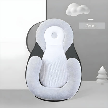 BabyEase Ergonomisch Kussen – Voorkomt Plat Hoofdje (0–6 Mnd)