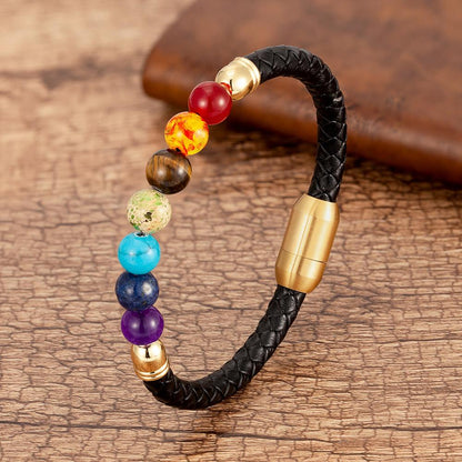 Chakra Armband Goud - Energie Balans Spiritueel - Kristal