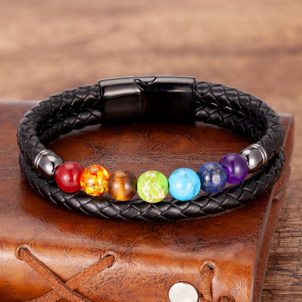 Chakra Armband Goud - Energie Balans Spiritueel - Kristal