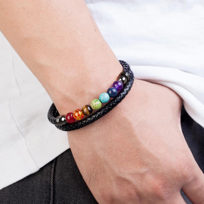 Chakra Armband Goud - Energie Balans Spiritueel - Kristal