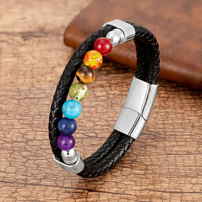 Chakra Armband Goud - Energie Balans Spiritueel - Kristal