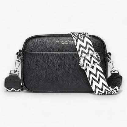 CrossbodyBag Dames - Leren Damestas Zwart (Nog 2 op Voorraad)