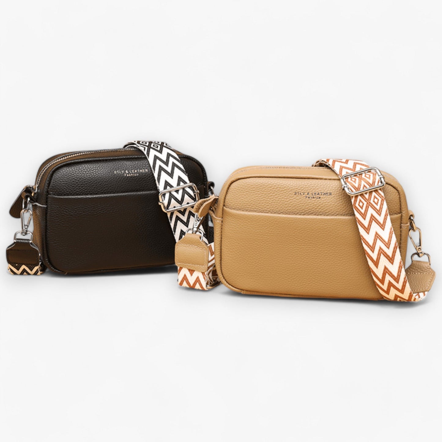 CrossbodyBag Dames - Leren Damestas Zwart (Nog 2 op Voorraad)