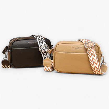 CrossbodyBag Dames - Leren Damestas Zwart (Nog 2 op Voorraad)