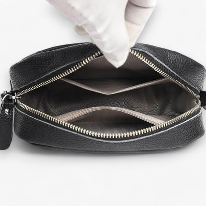 CrossbodyBag Dames - Leren Damestas Zwart (Nog 2 op Voorraad)