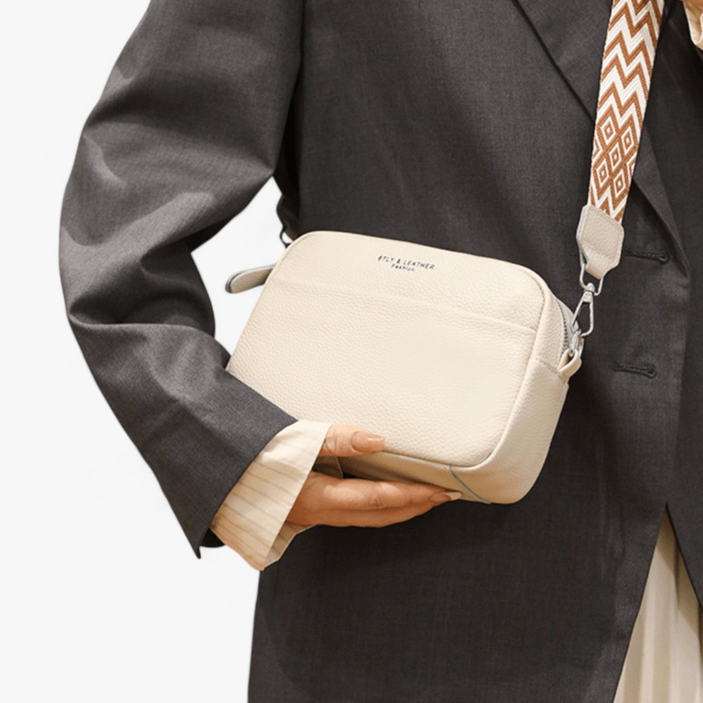 CrossbodyBag Dames - Leren Damestas Zwart (Nog 2 op Voorraad)