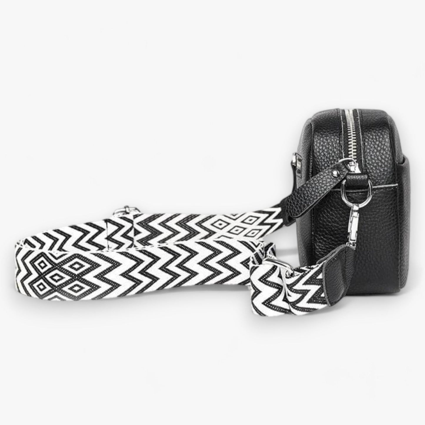 CrossbodyBag Dames - Leren Damestas Zwart (Nog 2 op Voorraad)