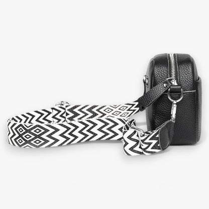 CrossbodyBag Dames - Leren Damestas Zwart (Nog 2 op Voorraad)