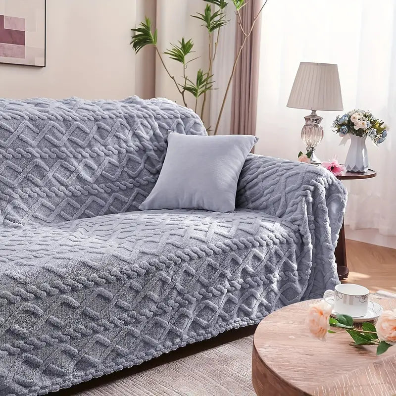 FleeceBlanket - Warme Deken van Reistextiel Fleece - Grijs