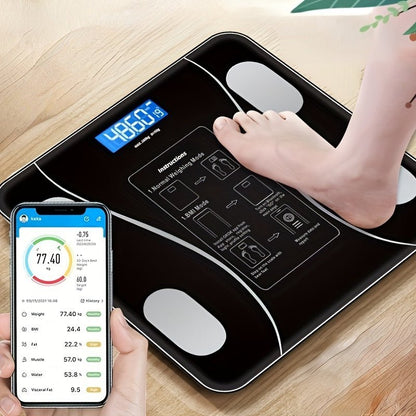 SmartScale Pro - Slimme Weegschaal – Digitale Lichaamsanalyse met App-Synchronisatie