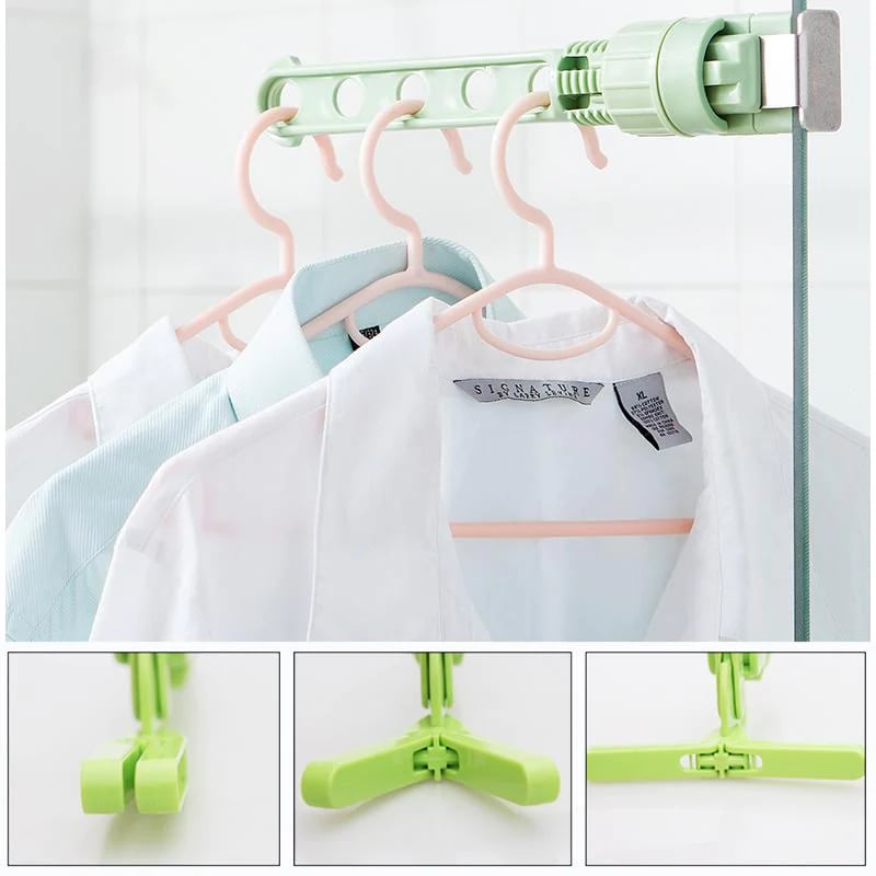 Droogrek Hangers Blauw - Roestvrij Staal Kledingdroger - RVS