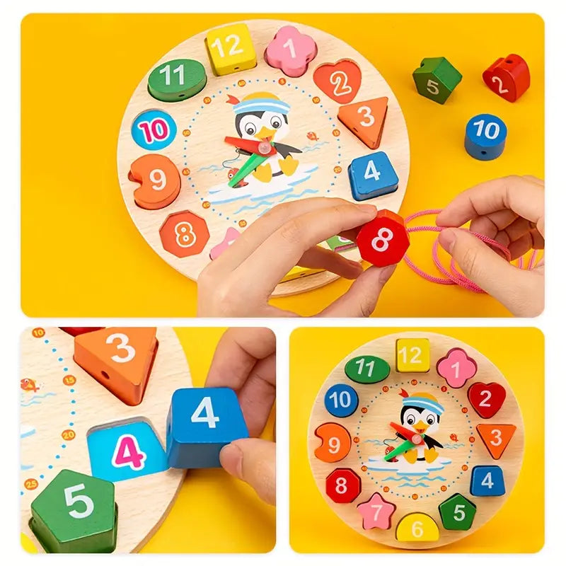 Montessori 5-in-1 Houten Speelset – Motoriek & Muziek vanaf 6 Maanden